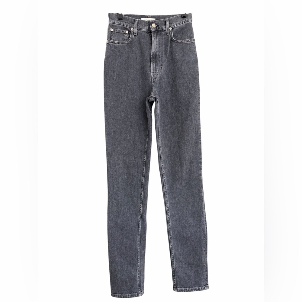Helmut Lang Dark Gray Skinny super high waisted Jeans